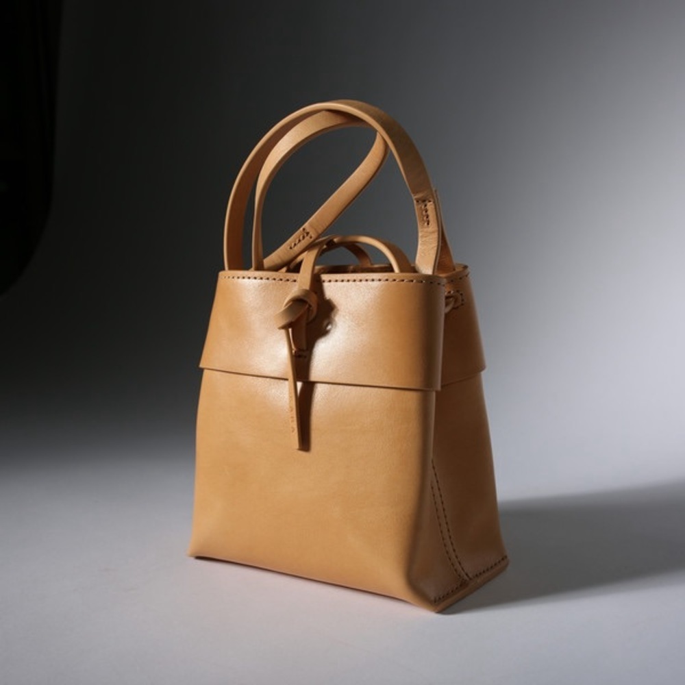 KARA NANO‎ BROWN LEATHER CROSSBODY MINI BAG - Picture 8 of 8